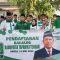Foto : Ketua DPC PKB Tapanuli Tengah, Abdul Rahman Sibuea bersama rombongan yang tiba di KPU Tapteng disambut oleh Yudi Arisandi Nasution selaku Kordiv Teknis dan Penyelenggara KPU Tapteng, Sabtu (13/5/23).