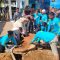 Foto : Ketua DPD KNPI Kota Sibolga bersama keluarga dan panitia Qurban saat menyembelih sapi dalam rangka Hari Raya Idul Adha 1444 H Tahun 2023