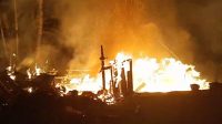 Foto : Kondisi kebakaran yang menelan korban jiwa di Desa Aek Garut, Kecamatan Pandan, Kabupaten Tapanuli Tengah