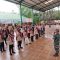 Foto : Serda CB Hutabarat saat menyampaikan wawasan kebangsaan kepada Para Pelajar SMP Al-muslimin Pandan