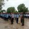 Keterangan Foto: Babinsa Koramil 06/Kota, Serka HM Panggabean melatih Pelajar SMAN 1 Sibolga perihal Peraturan Baris Berbaris, di halaman Sekolah, Jalan Sutoyo Siswomiharjo No. 1 Kelurahan Huta Tonga-tonga, Kota Sibolga.