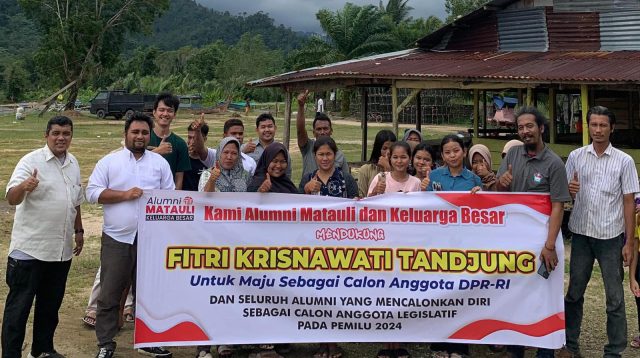 Foto : Alumni dan Keluarga Besar Matauli nyatakan dukungan.