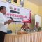 Foto : Kasat Intelkam Polres Tapteng, AKP Jonel Situmorang saat mengabarkan pengertian Rumah Kebangsaan dalam menjaga netralitas ASN pada Pemilu 2024 mendatang.