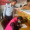 Foto : Kepala Sekolah (Kepsek) Sekolah Menengah Atas Negeri (SMAN) 1 Purbatua berinisial WS SPd saat ditetapkan sebagai Tersangka.