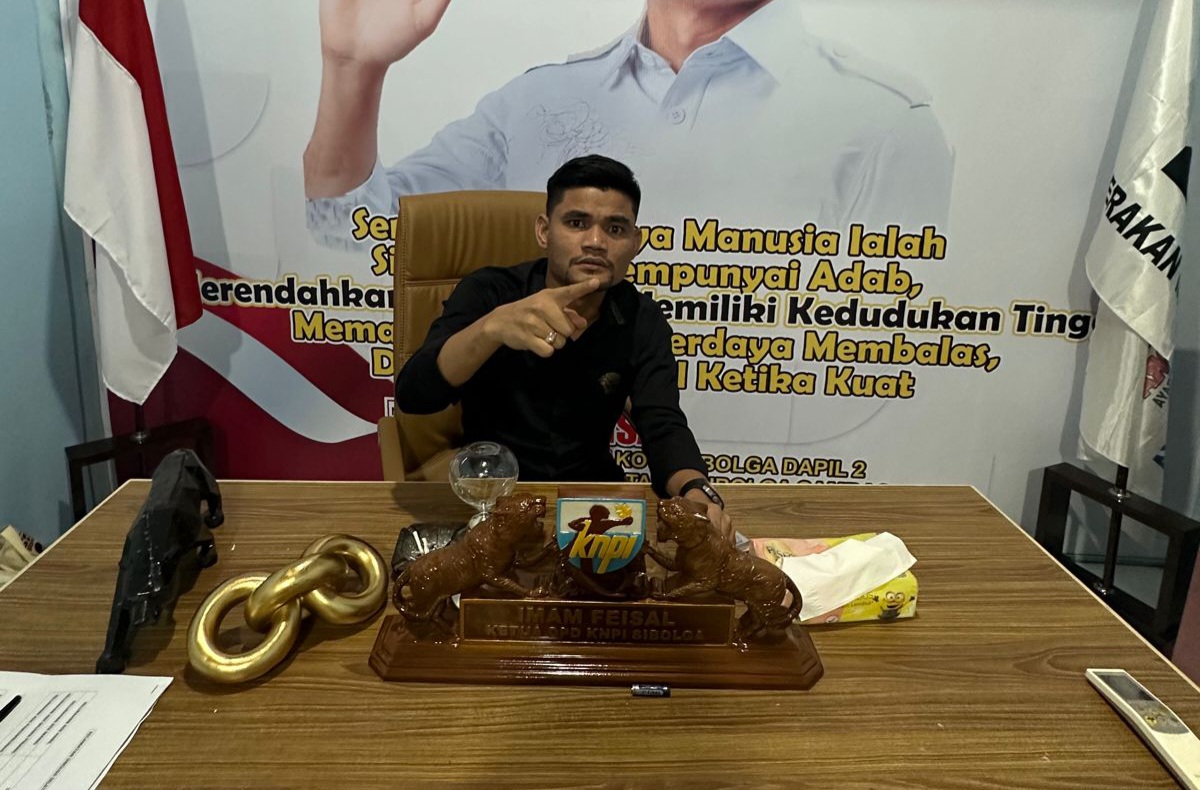 Foto : Ketua KNPI Kota Sibolga, Imam Faesal
