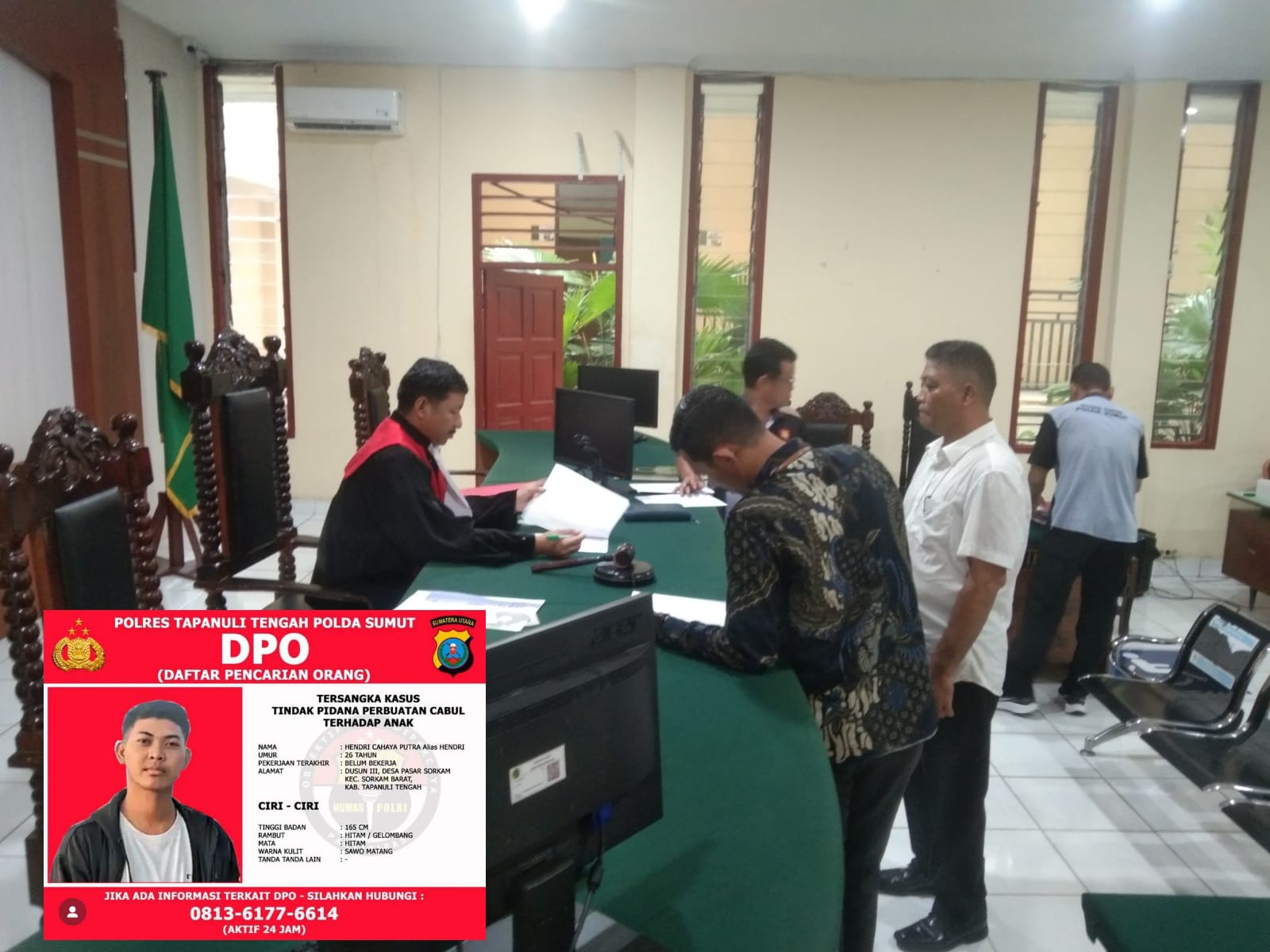 Foto : Sidang Praperadilan Kasus Sodomi di Pengadilan Negeri Sibolga