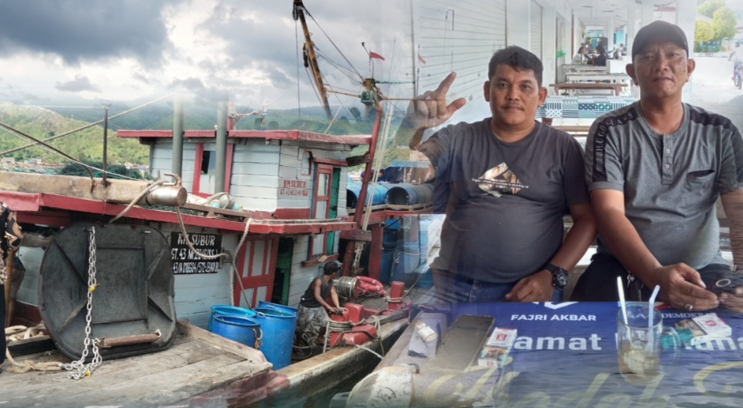 Foto : KM Subur yang memiliki izin dari Kementerian Kelautan dan Perikanan dan Anto Sihaloho selaku Pengurus Kapal KM Subur