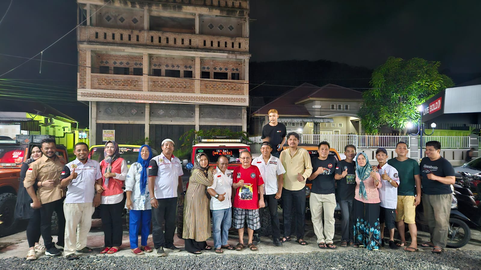 Foto : Keluarga besar IOF Pengcab Sibolga-Tapteng