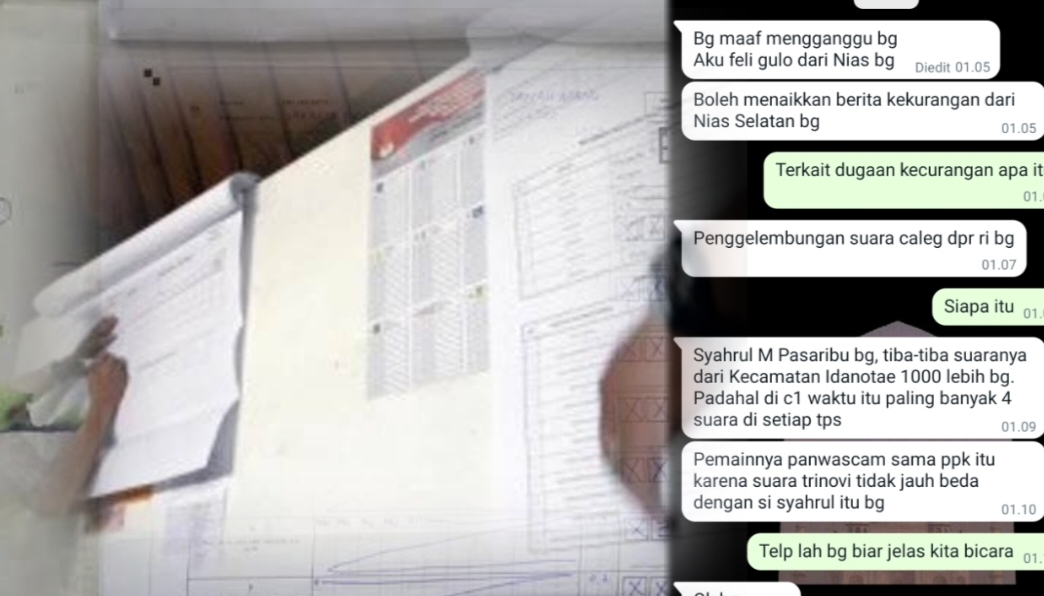 Foto : ilustrasi dan hasil whatsapp narasumber