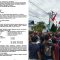 Foto : Surat Hasil investigasi dan para peserta aksi unjukrasa.