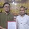Foto : Famoni Gulo dan Elvin usai melaporkan ketiga kordinator aksi yang mendemo Pj Bupati Tapanuli Tengah.