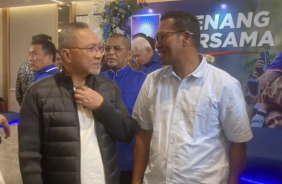 Foto : Mantan Ketua DPW BM PAN Bengkulu, Ali Simatupang, SH bersama Ketua DPP PAN, Zulkifli Hasan. (Ist).