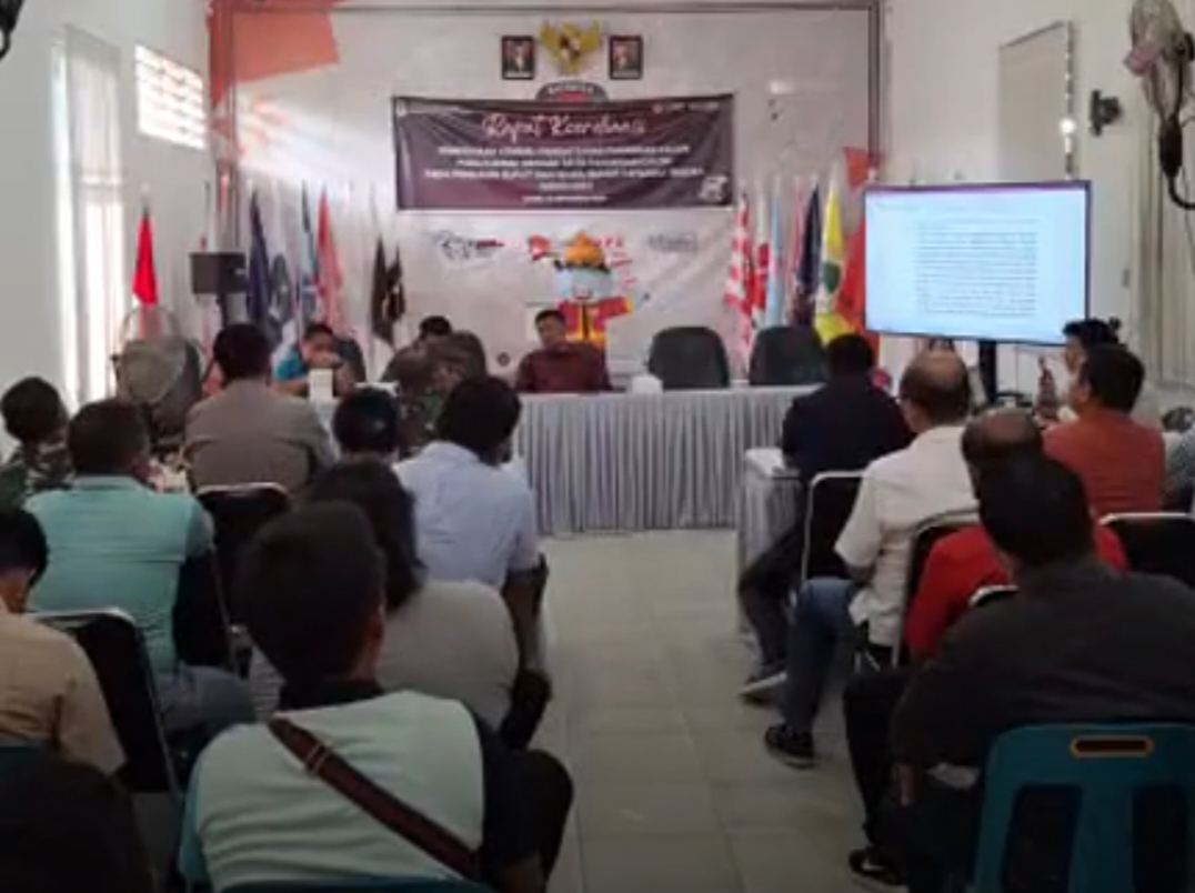 Foto: KPU menggelar rapat koodinasi tentang penerimaan kembali pendaftaran pasangan calon pada daerah dengan satu pasangan calon.