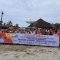 Foto : Warga Kelurahan Sipange, Kecamatan Tukka, Kabupaten Tapanuli Tengah membentangkan spanduk dame menyatakan dukungan kepada Pasangan Masinton Pasaribu-Mahmud Efendi.