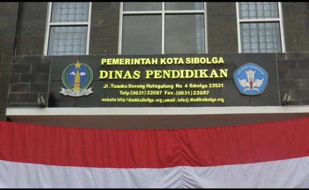 Foto : Kantor Dinas Pendidikan Kota Sibolga.