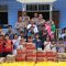 Foto : Kapolres Tapteng, AKBP Basa Emden Banjarnahor foto bersama dengan anak-anak Yatim