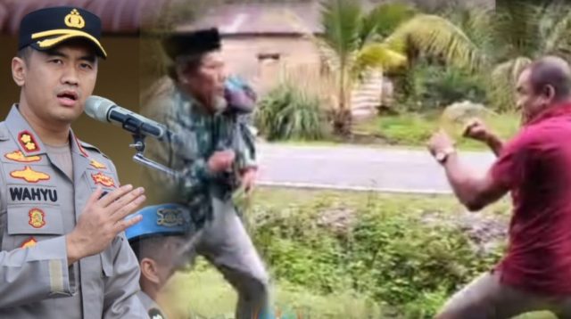 Foto : Kapolres Tapanuli Tehgah, AKBP Wahyu Endrajaya, SIK, M.Si (kiri) dan korban dan pelaku saat terjadinya penganiayaan/penikaman di Desa Muara Bolak, Kecamatan Sosogadong, Kabupaten Tapanuli Tengah pada Minggu, 23 Februari 2025.