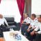 Foto: Wakil Bupati Tapteng, Mahmud Efendi bersama Kepala Bandara FL. Tobing Pinangsori, Willy Jonathan P Sinaga selaku pejabat baru, Ahmad Sofyan Rasad Kepala Bandara sebelumnya dab Plt. Kadis Perhubungan Tapanuli Tengah, Doli Taufik Saleh Simatupang.