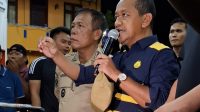 Foto: Menteri ESDM RI, Bahlil Lahadalia didampingi Bupati Tapanuli Tengah Masinton Pasribu, Gubernur Sumut, Bobby Nasution saat mengunjungi SPBU Tanah Ponggol Sarudik pada Selasa malam (2/11/25)