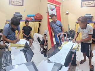 Gagal Gasak Kabel Tembaga Telkom, Dua Pria Diciduk Polsek Pandan