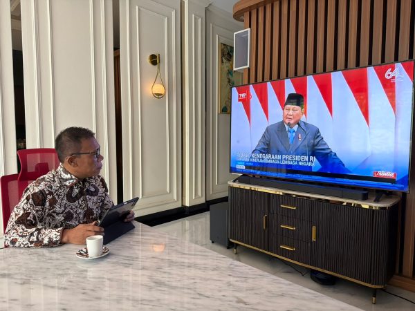 Bupati Masinton Ikuti Pidato Presiden Prabowo dalam Sidang Tahunan MPR