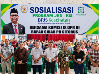 Sosialisasi JKN-KIS di Andam Dewi, Sihar Sitorus Dorong Warga Segera Daftar BPJS Kesehatan