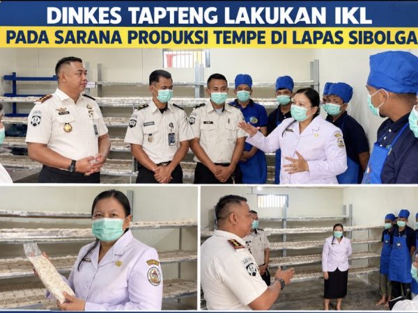 Pastikan Keamanan Pangan, Dinkes Tapteng Inspeksi Produksi Tempe di Lapas Sibolga