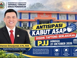 Atisipasi Kabut Asap, Disdik Tapteng Berlakukan PJJ hingga 21 Oktober 2026