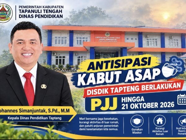 Atisipasi Kabut Asap, Disdik Tapteng Berlakukan PJJ hingga 21 Oktober 2026
